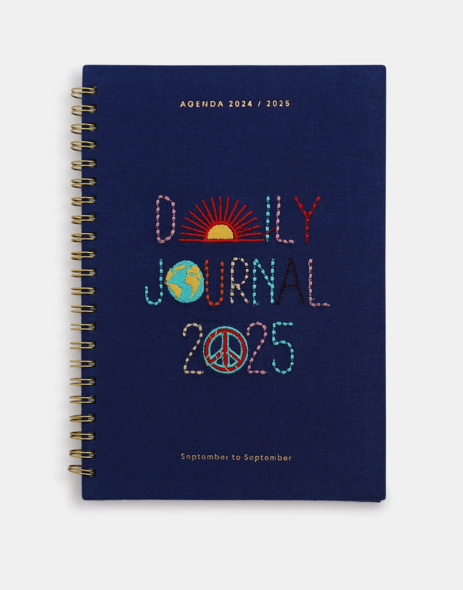 Natura Selection Agenda Escolar Bordada Semana Vista 2024-2025 147945-BLUE Discount