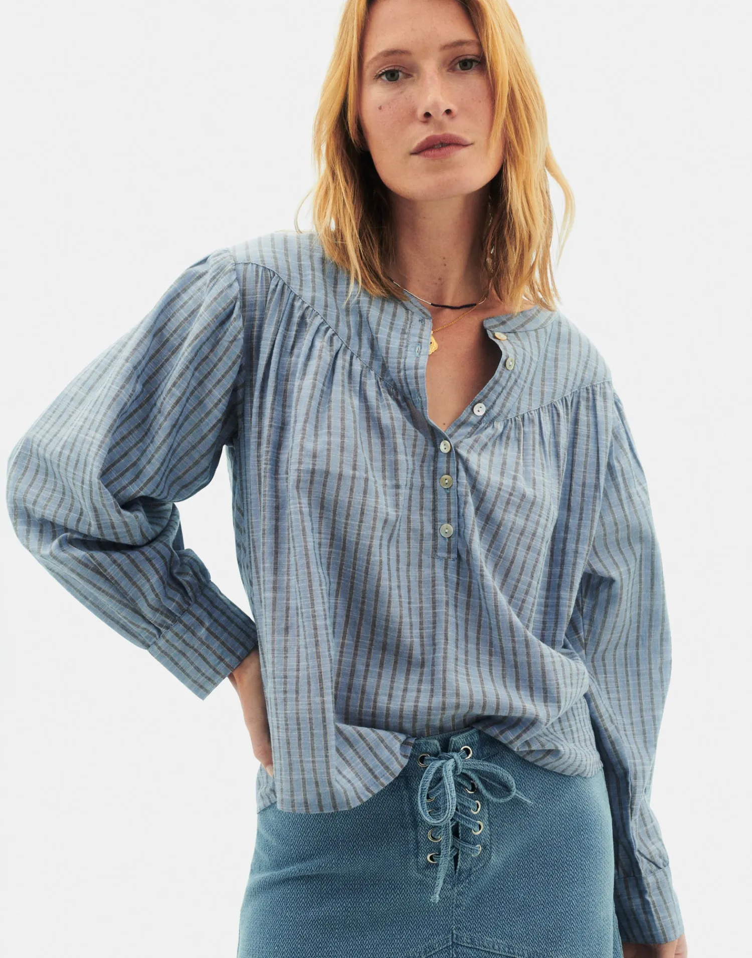 Natura Selection Blusa Agra 147809-BLUE New