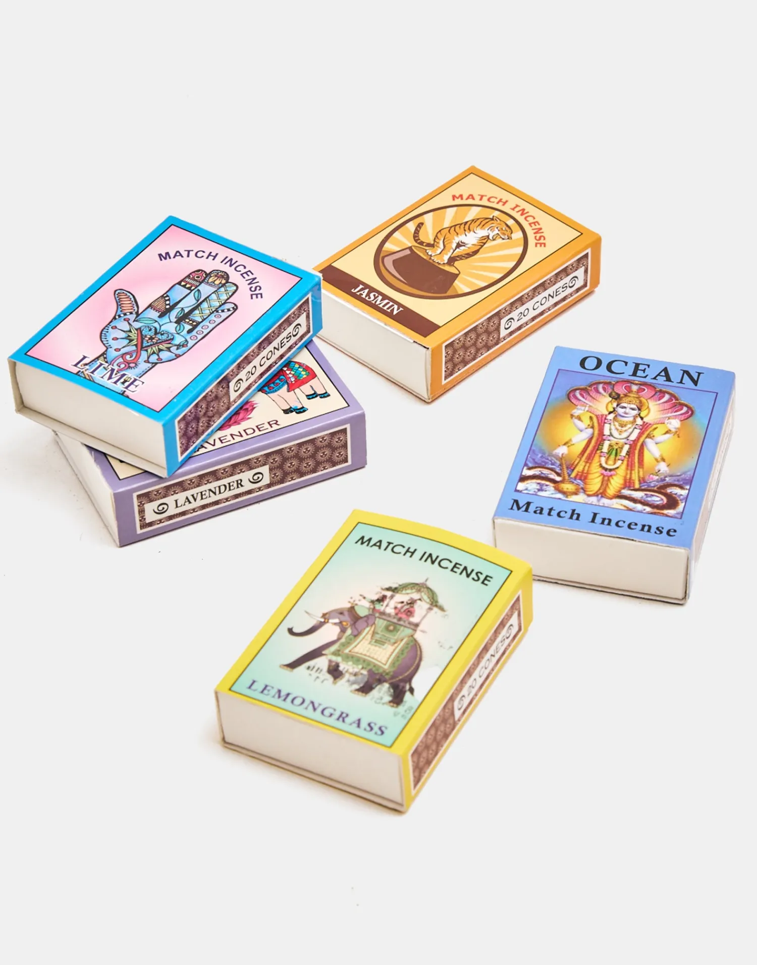 Natura Selection Caja Cerillas Incienso Conos