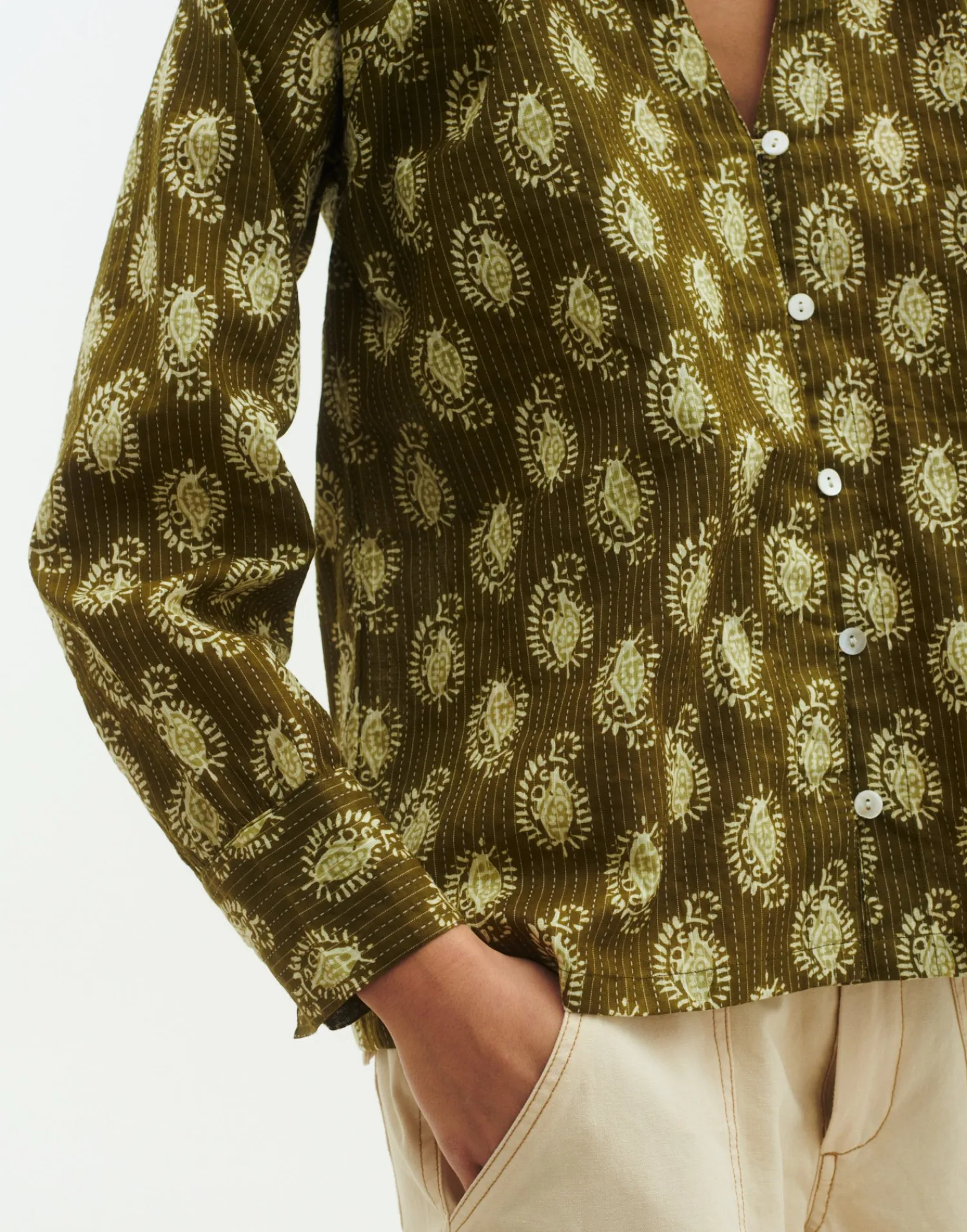 Natura Selection Camisa Cactus 145806-GREEN New