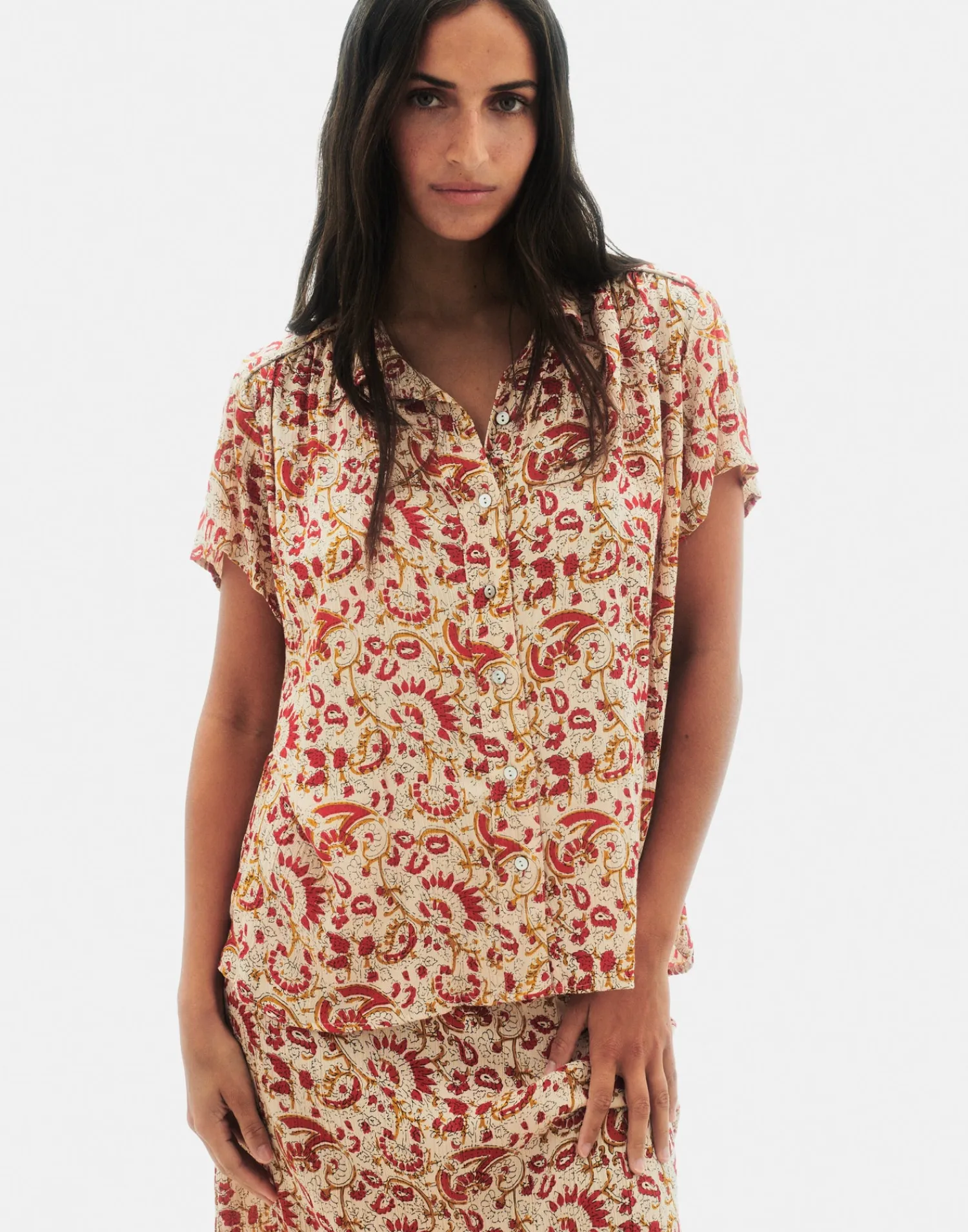 Natura Selection Camisa Colima 147763-ECRU New