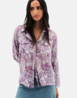 Natura Selection Camisa Dobbi Korba 147743-VIOLET Sale