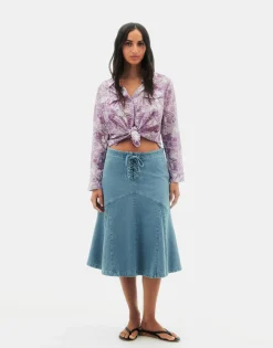 Natura Selection Camisa Dobbi Korba 147743-VIOLET Sale