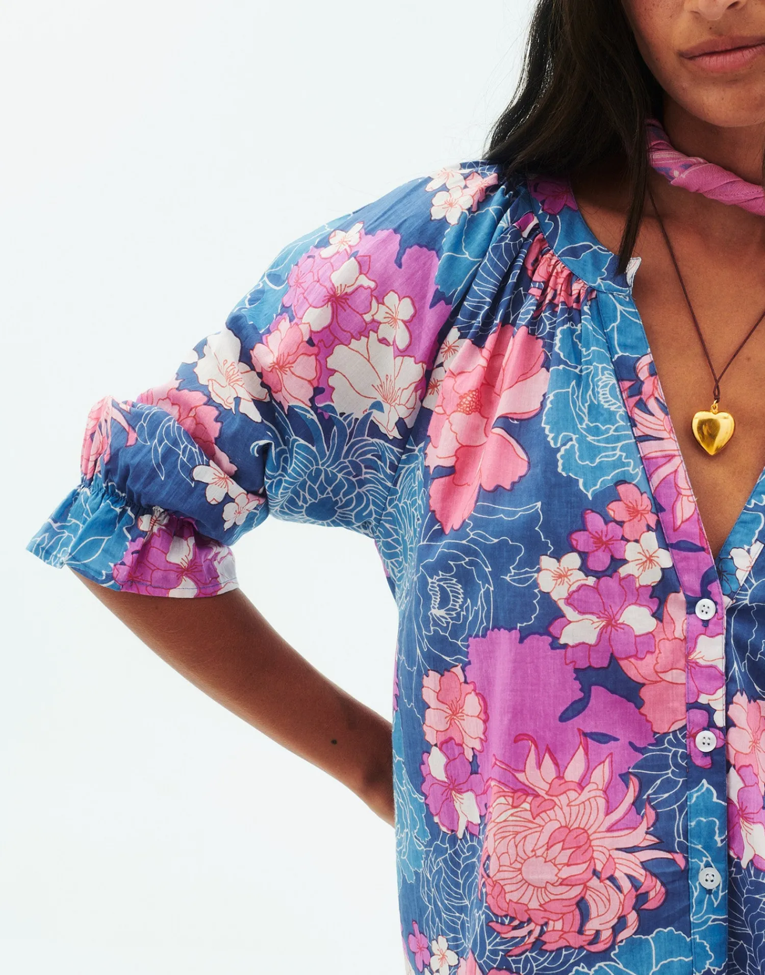 Natura Selection Camisa Lahaina 147804-BLUE Clearance