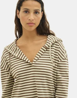 Natura Selection Camiseta Rayas 149790-BEIGE Discount