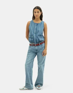 Natura Selection Chaleco Denim Neve 149737-BLUE Clearance