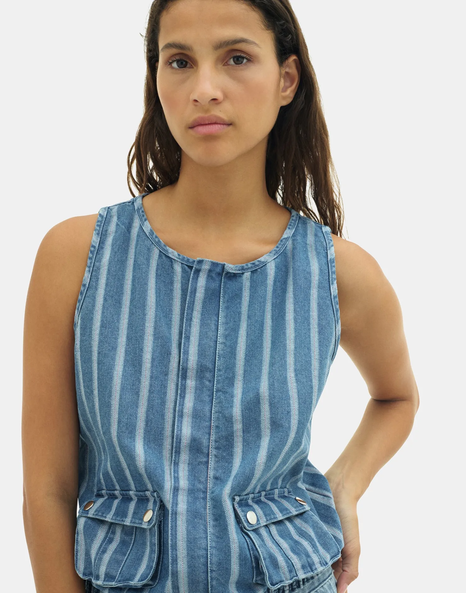 Natura Selection Chaleco Denim Neve 149737-BLUE Clearance