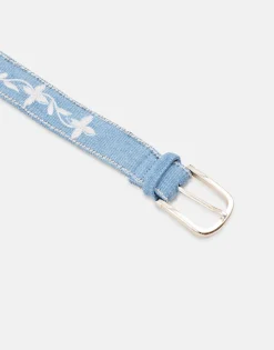Natura Selection Cinturón Tejano Bordado 147867-BLUE Clearance