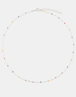 Natura Selection Collar Beads Multicolor 149964-SILVER Online