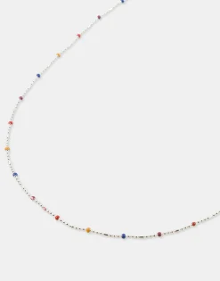 Natura Selection Collar Beads Multicolor 149964-SILVER Online