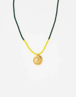 Natura Selection Collar Colgante Palmeras 139906-GOLD Clearance