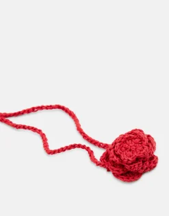 Natura Selection Collar Crochet Flor 147869-RED New