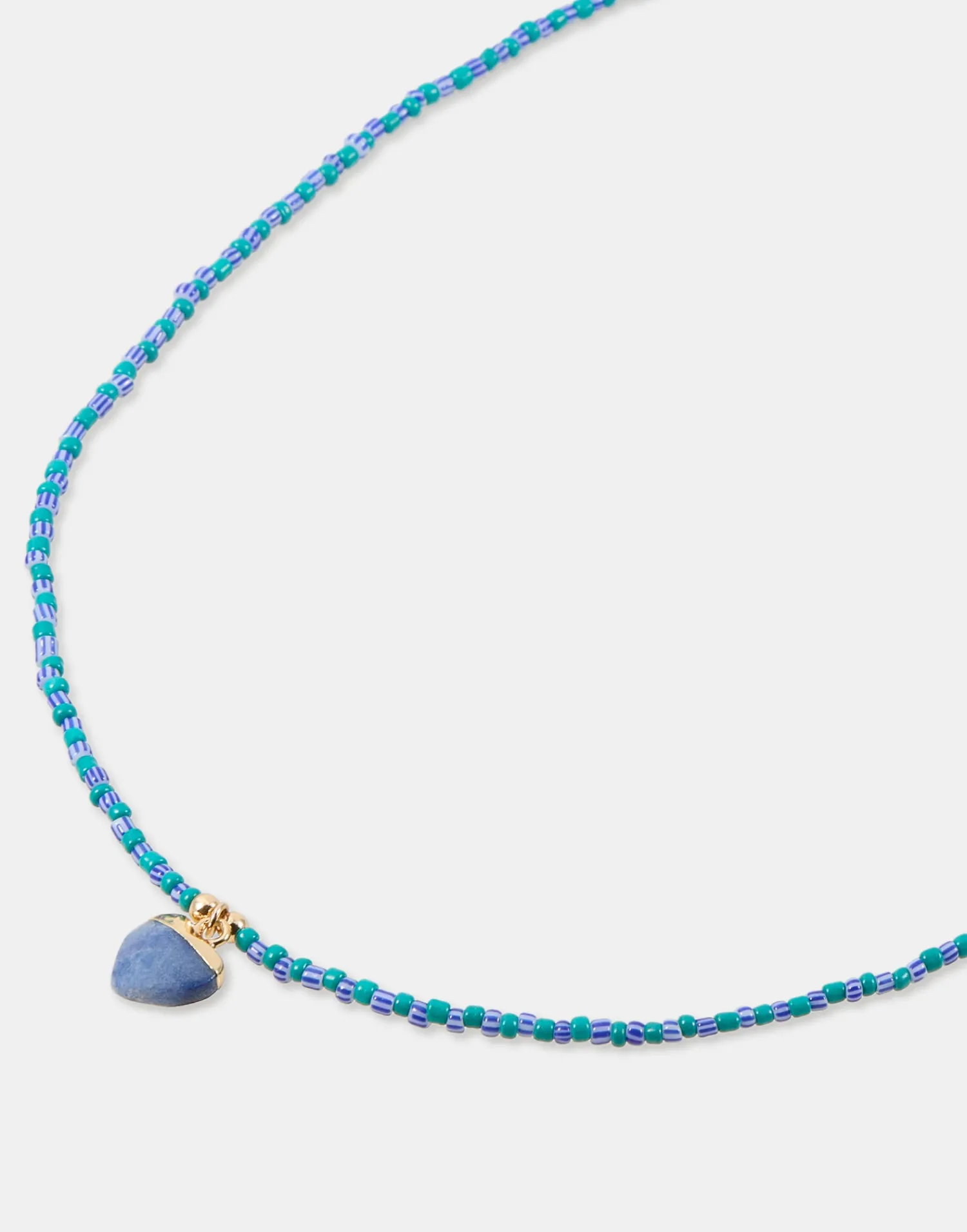 Natura Selection Collar Minicorazón Piedra 149976-BLUE Hot