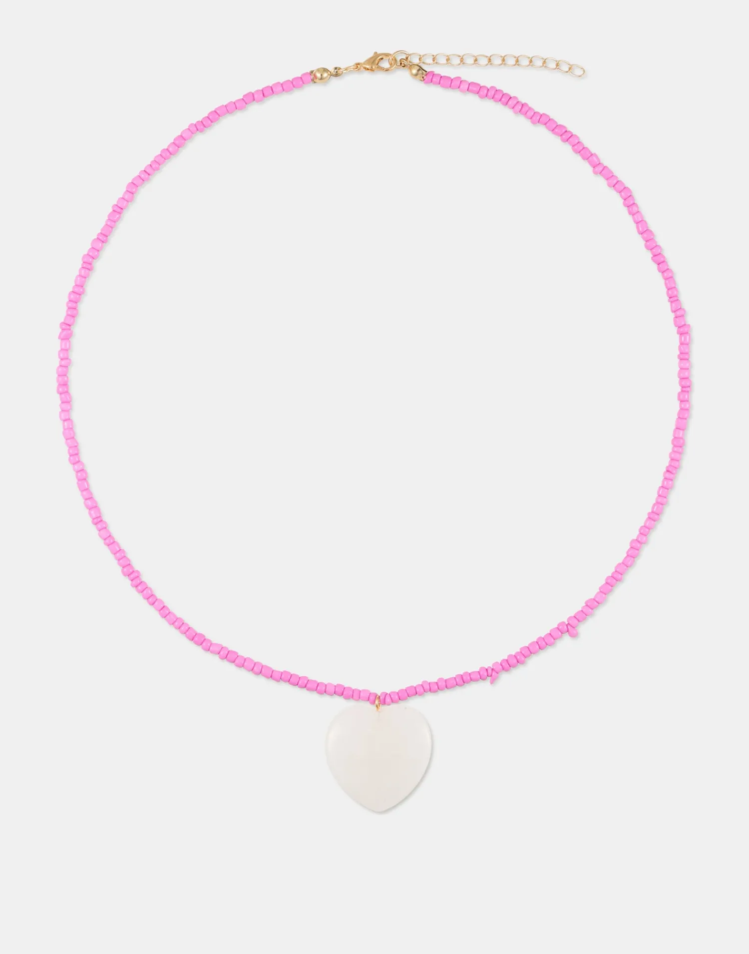 Natura Selection Collar Piedra Corazón 149975-PINK New