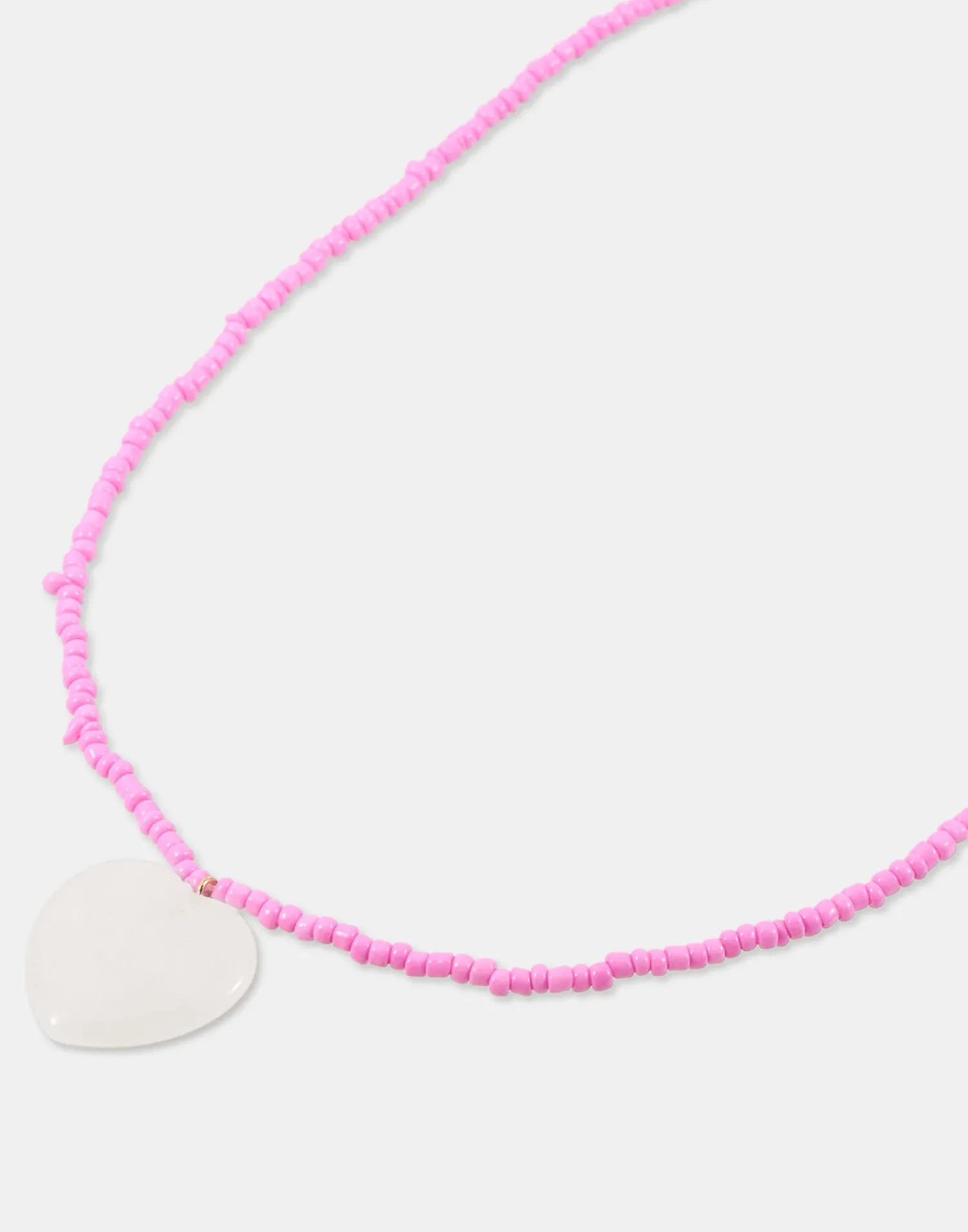 Natura Selection Collar Piedra Corazón 149975-PINK New