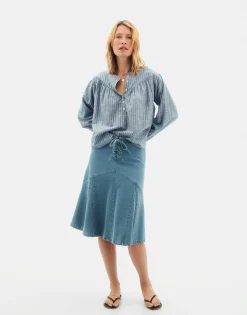 Natura Selection Falda Madurai 147828-BLUE Sale