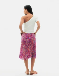 Natura Selection Falda Paisley 147772-FUCHSIA Clearance