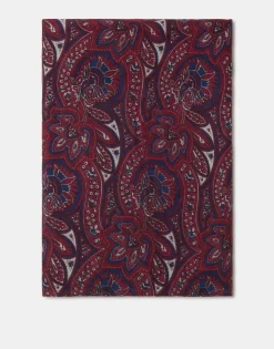 Natura Selection Fular Paisley 150068-BURGUNDY New