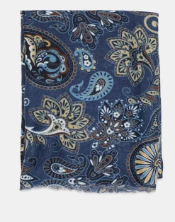Natura Selection Fular Paisley Grande 147878-BLUE Discount