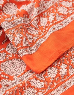 Natura Selection Fular Print Indio 145789-ORANGE Sale