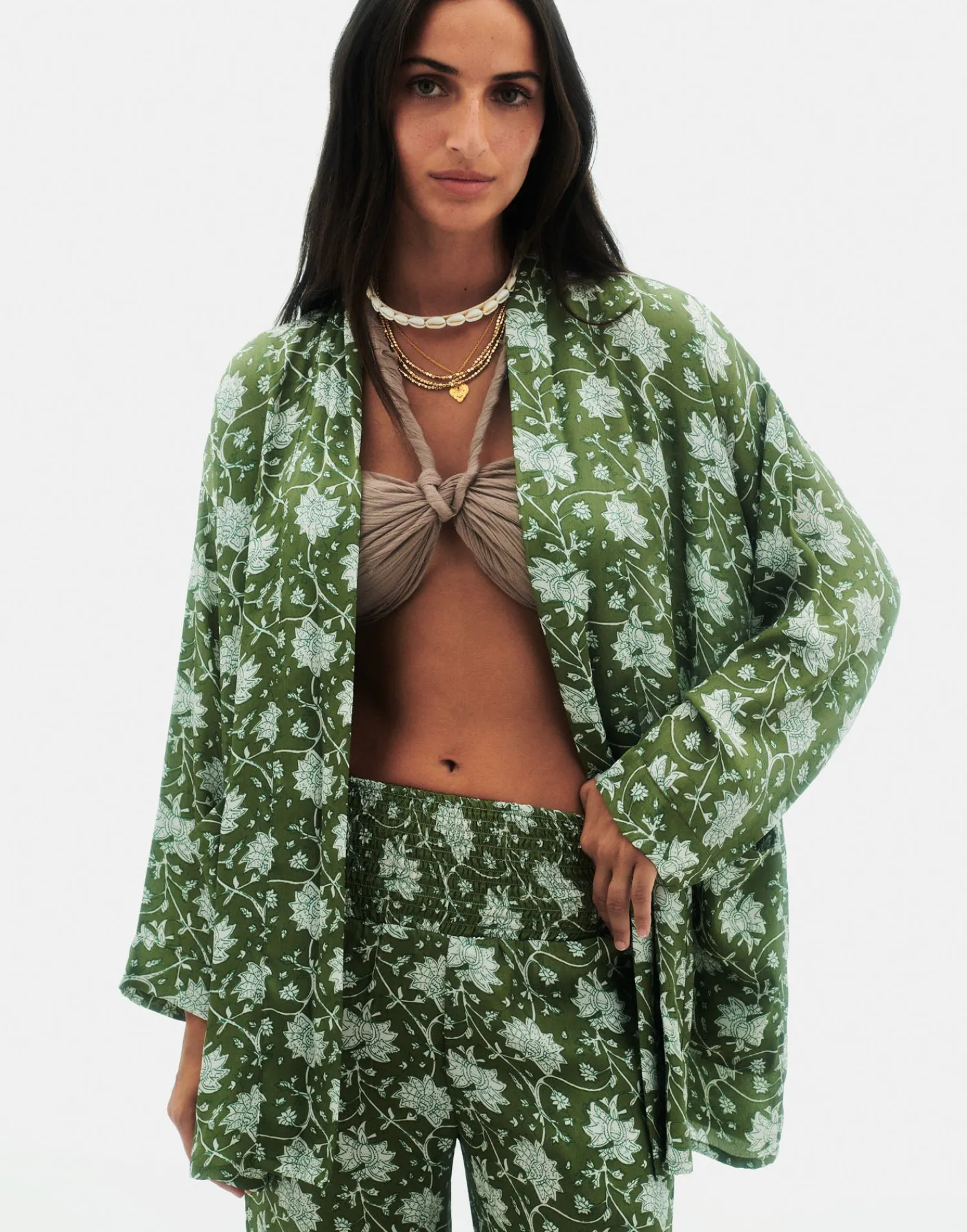 Natura Selection Kimono Savana 147776-KHAKI Sale