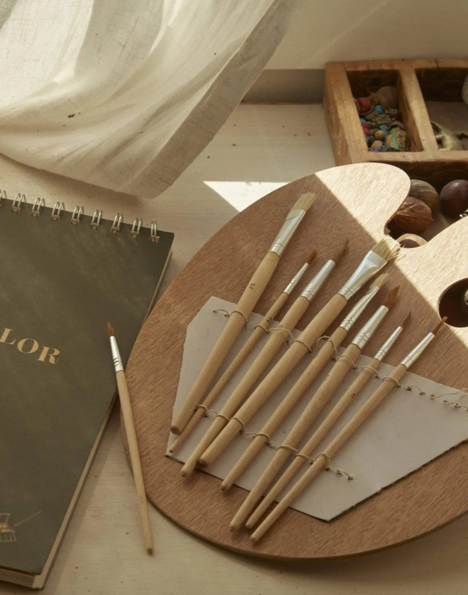 Natura Selection Paleta Con 12 Pinceles 130778-WOOD Sale