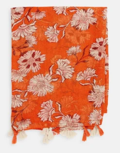 Natura Selection Pañuelo Print Flor 150509-ORANGE Online