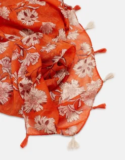 Natura Selection Pañuelo Print Flor 150509-ORANGE Online