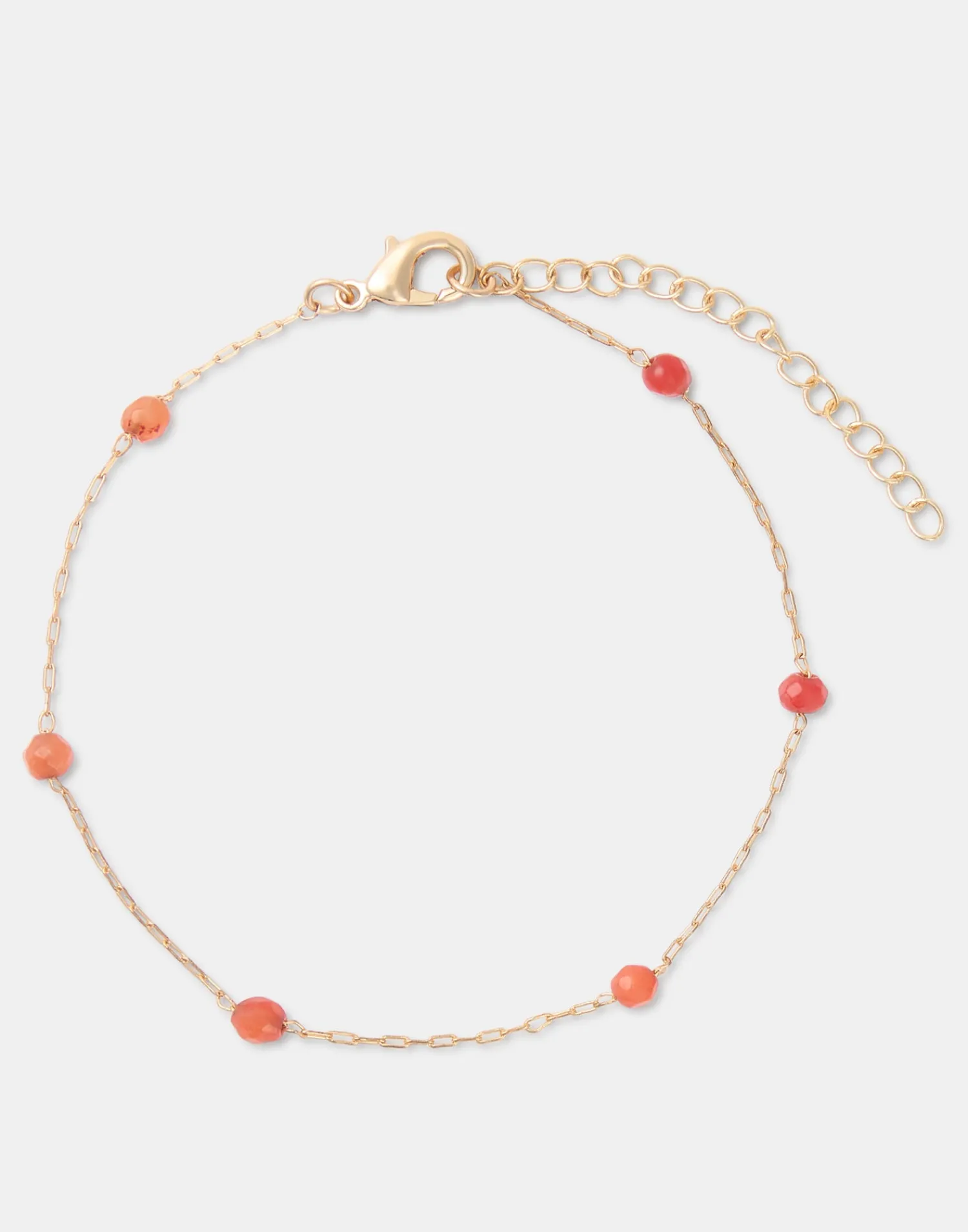 Natura Selection Pulsera Dorada Piedra Color Sale