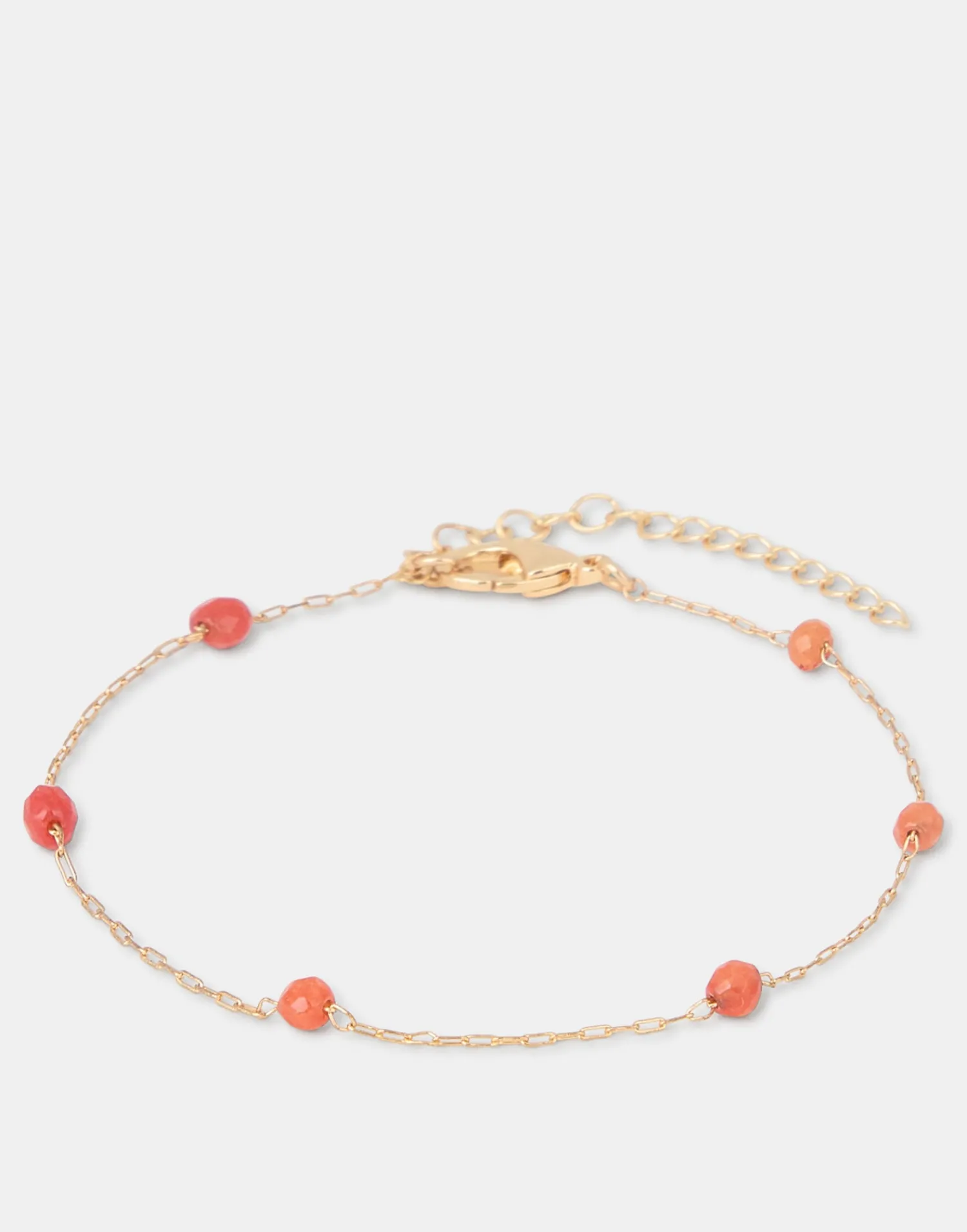 Natura Selection Pulsera Dorada Piedra Color Sale