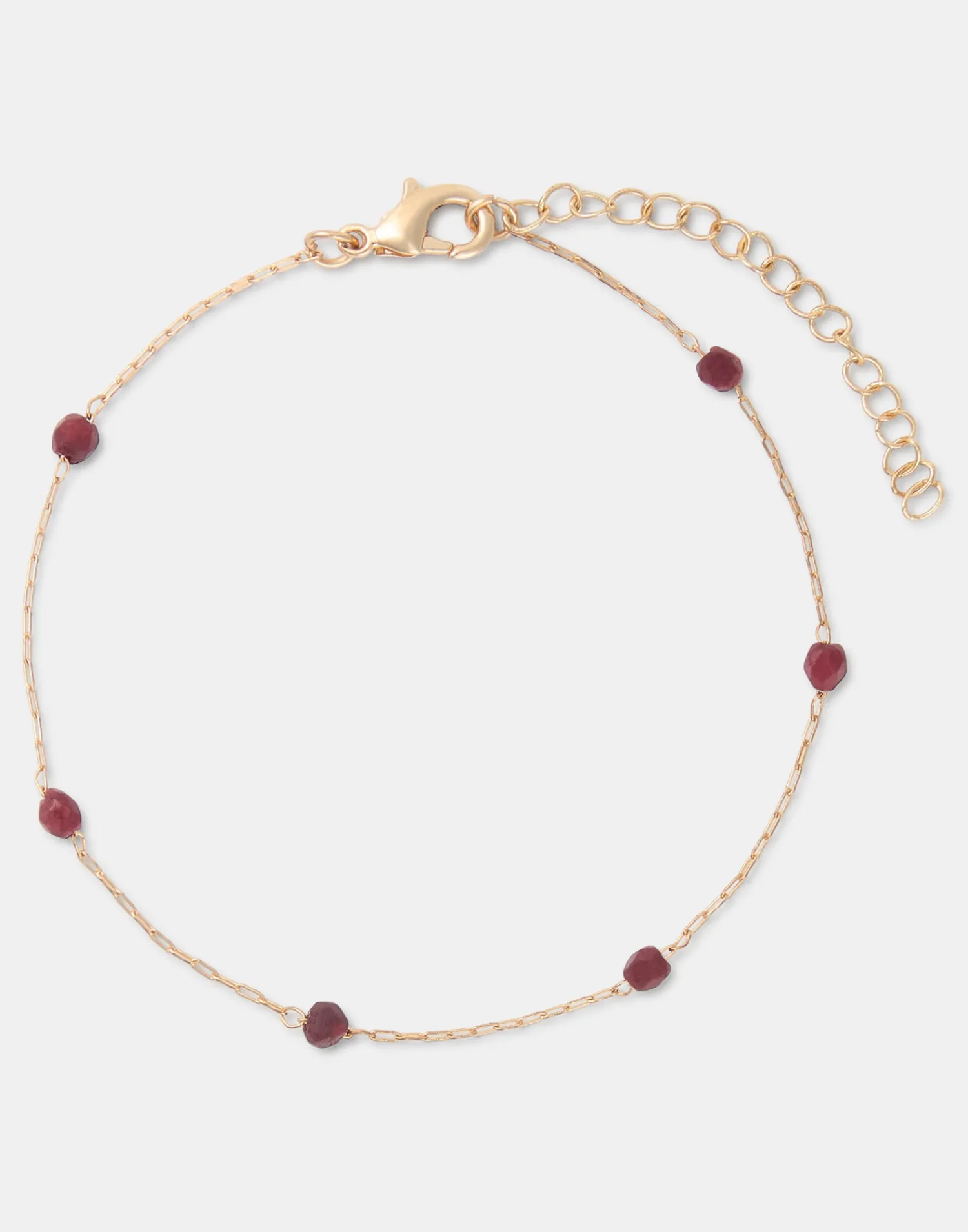 Natura Selection Pulsera Dorada Piedra Color Sale