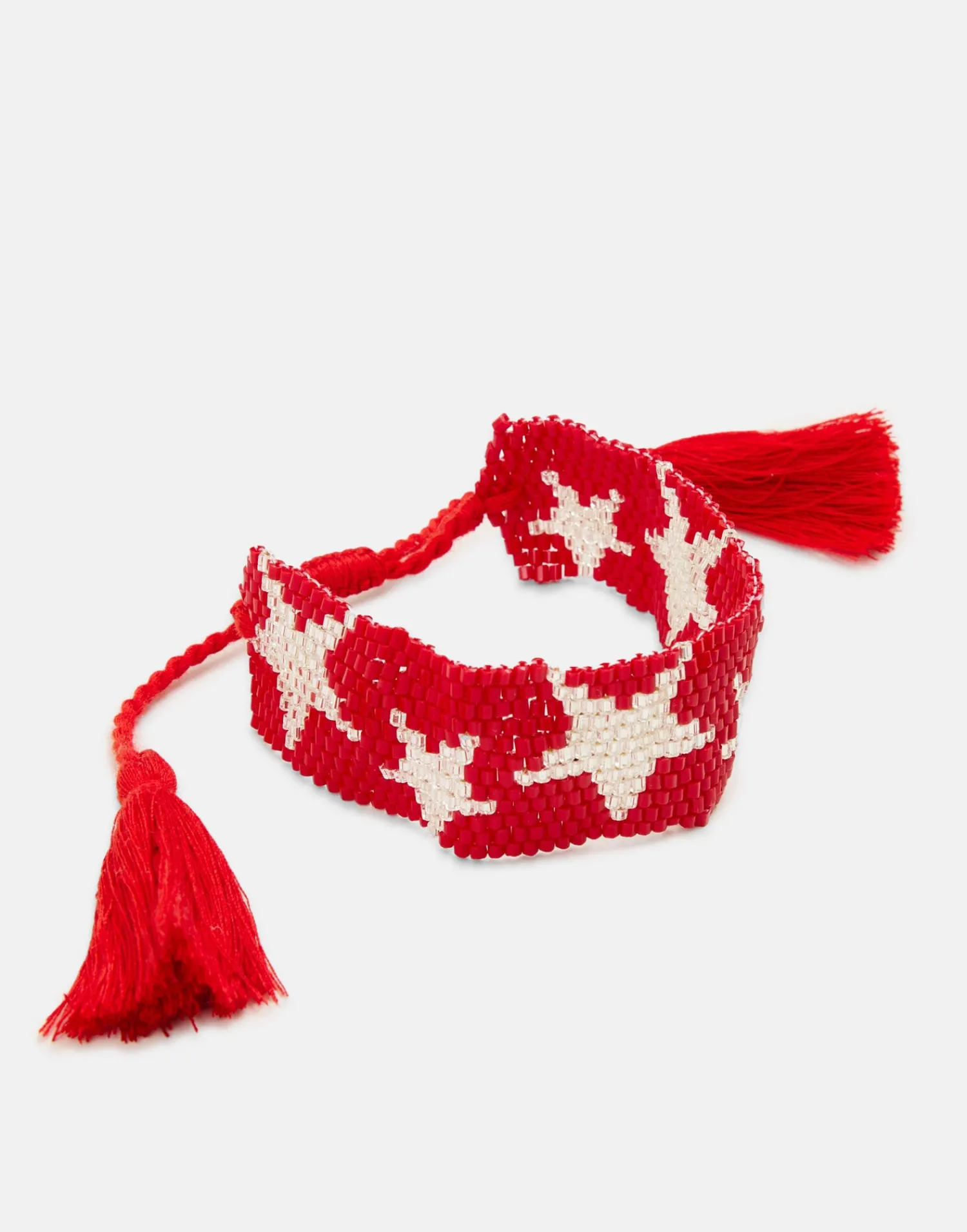 Natura Selection Pulsera Estrellas Beads 147860-RED Online