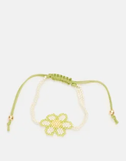 Natura Selection Pulsera Flor Beads 147862-WHITE Best