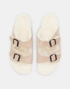 Natura Selection Sandalia Ergonómica Interior Pelo 147851-TAUPE New