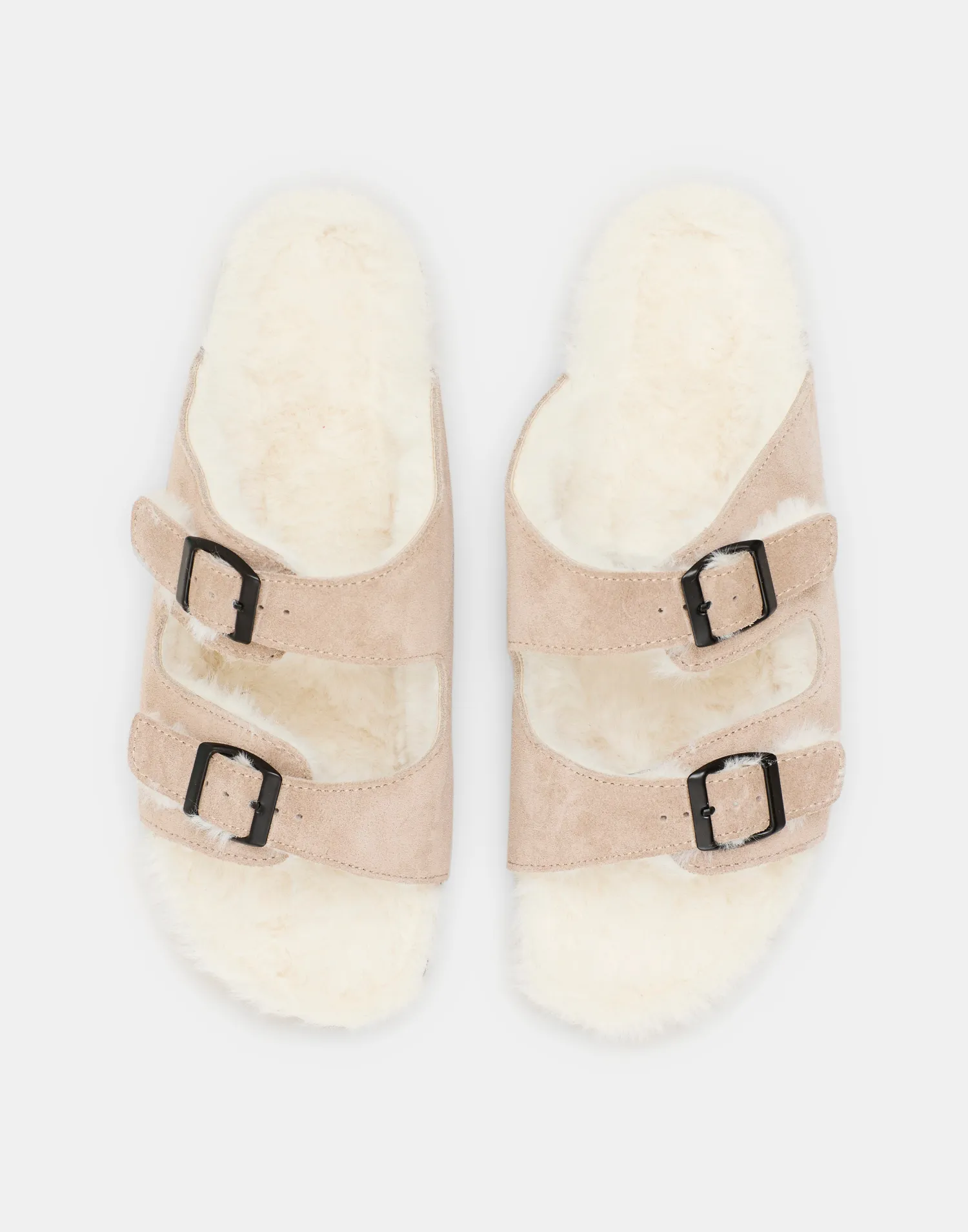 Natura Selection Sandalia Ergonómica Interior Pelo 147851-TAUPE New