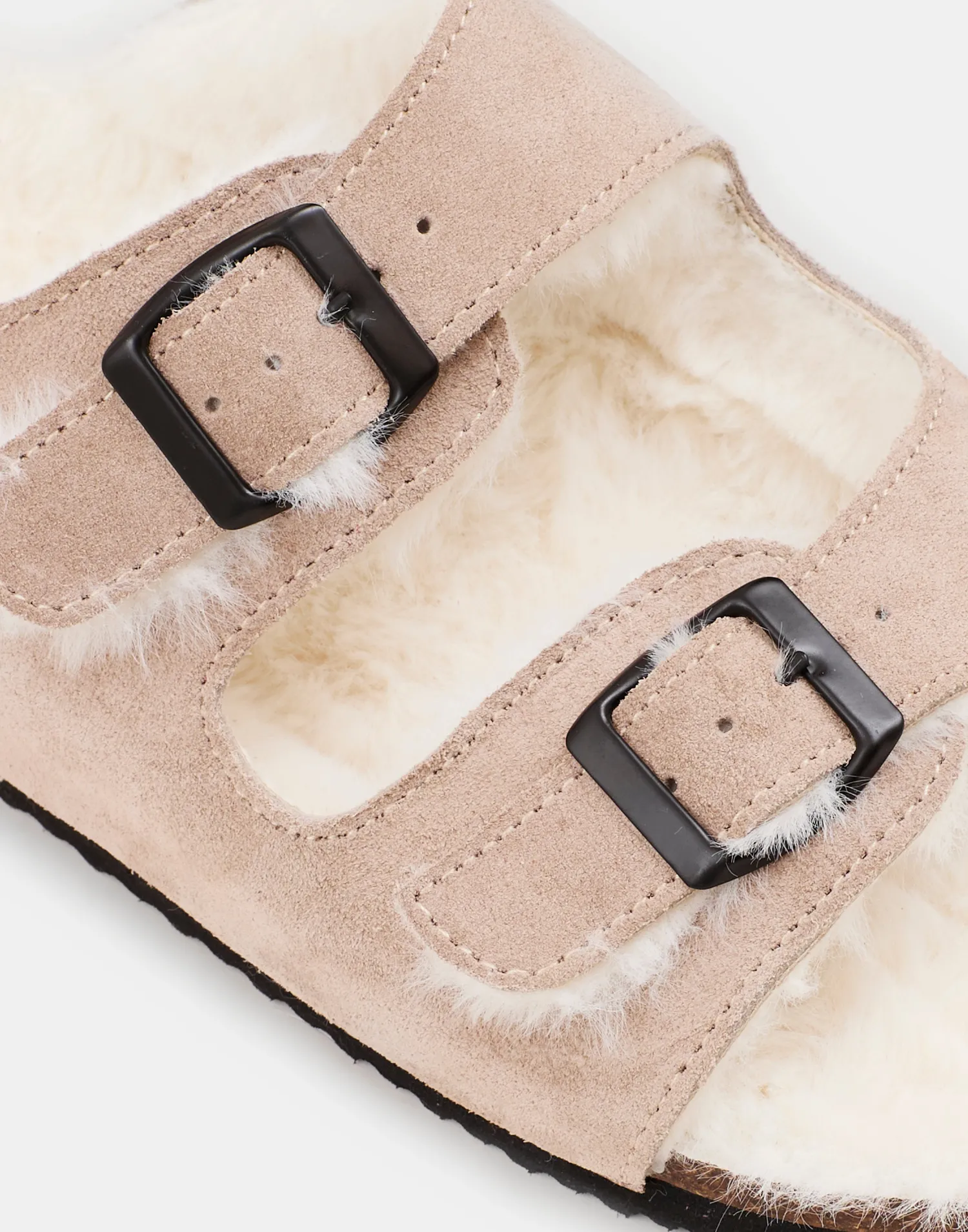 Natura Selection Sandalia Ergonómica Interior Pelo 147851-TAUPE New