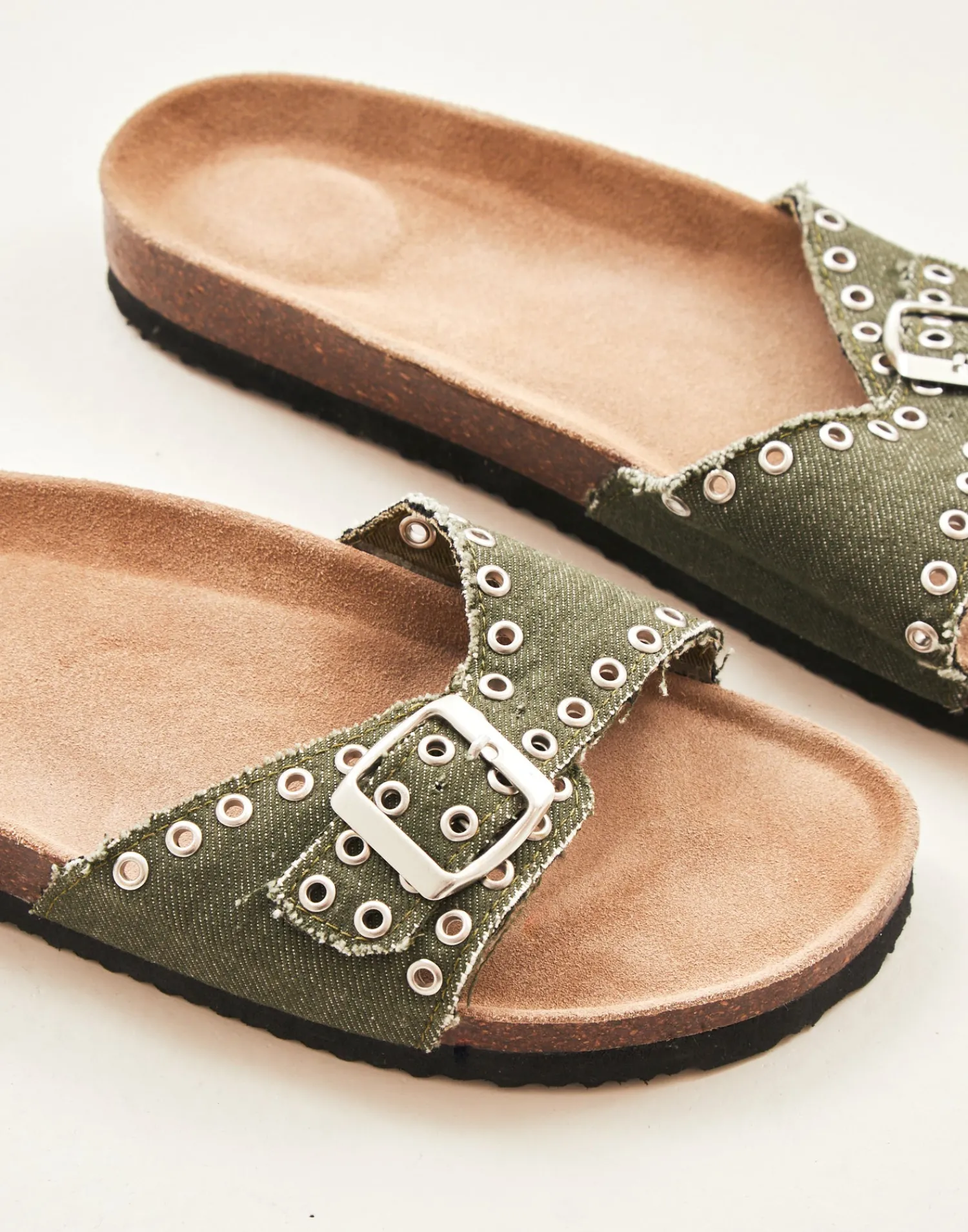 Natura Selection Sandalia Pala Ergonómica Denim 145449-KHAKI Clearance