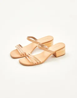 Natura Selection Sandalia Tacón Tiras 145625-BEIGE Discount