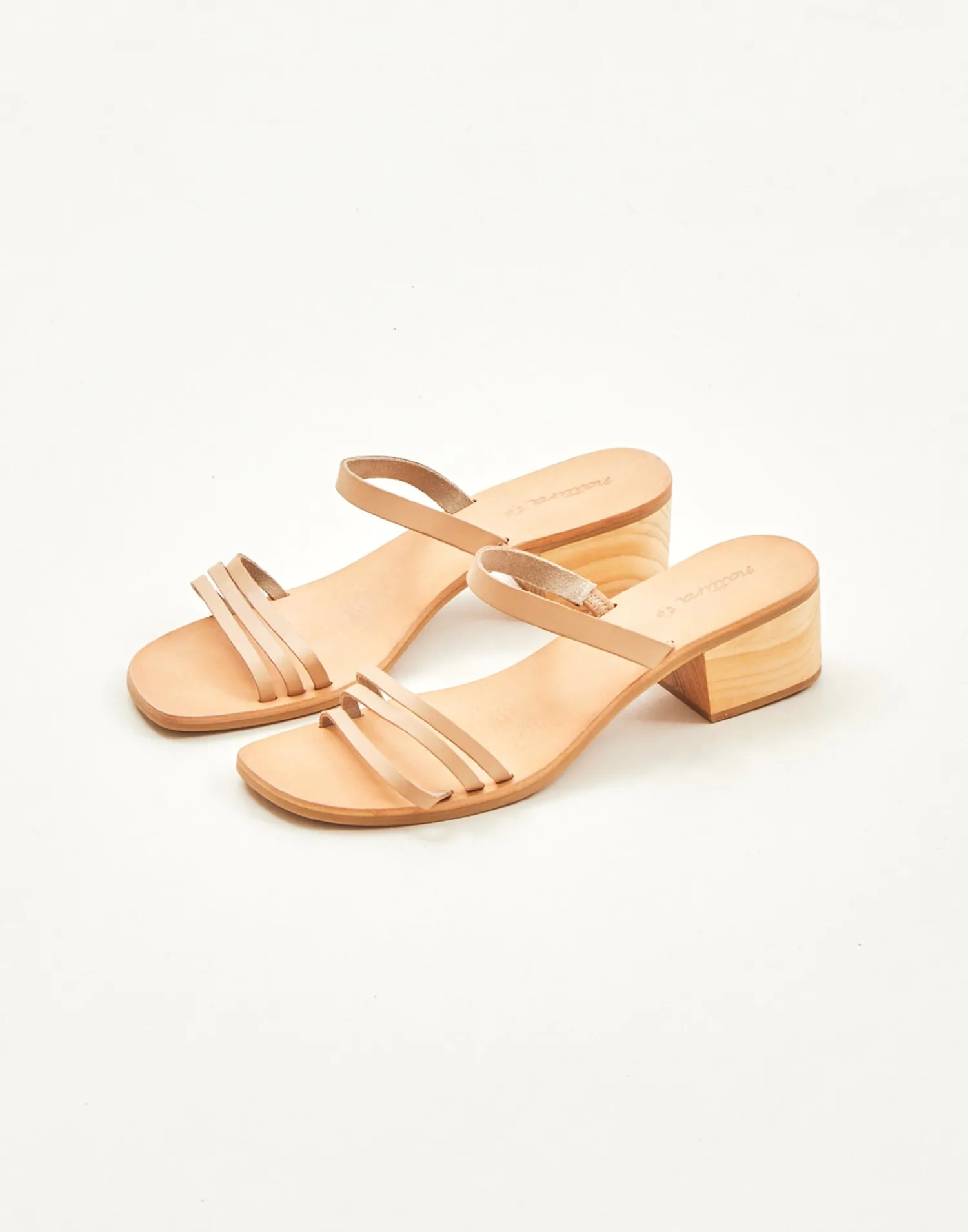 Natura Selection Sandalia Tacón Tiras 145625-BEIGE Discount