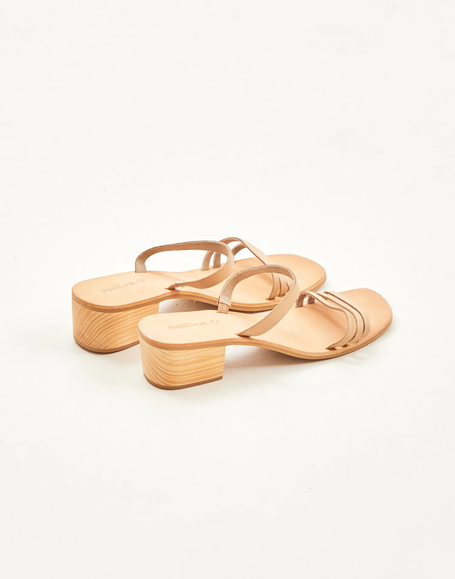 Natura Selection Sandalia Tacón Tiras 145625-BEIGE Discount