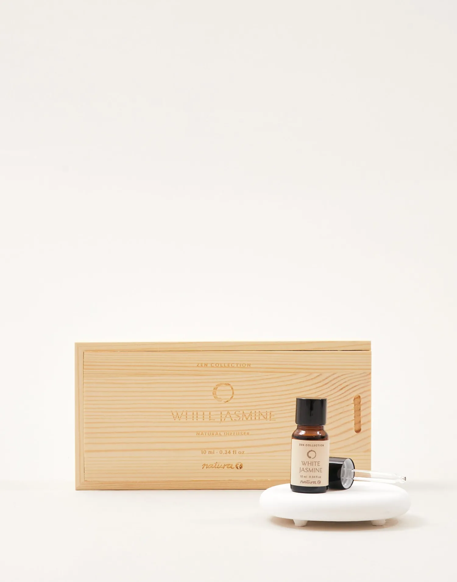 Natura Selection Set Aceite Esencial Y Piedra Cerámica Zen Collection New