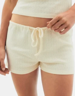 Natura Selection Short Desagujado 147840-OFFWHITE Discount