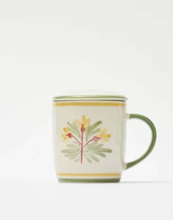 Natura Selection Taza Cerámica Con Filtro Flores Discount