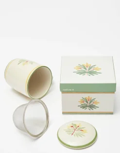 Natura Selection Taza Cerámica Con Filtro Flores Discount