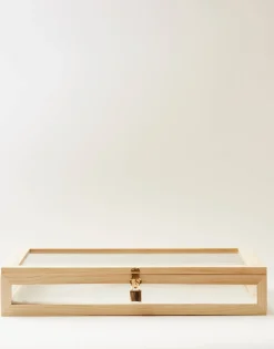 Natura Selection Vitrina Cristal Y Madera Grande New