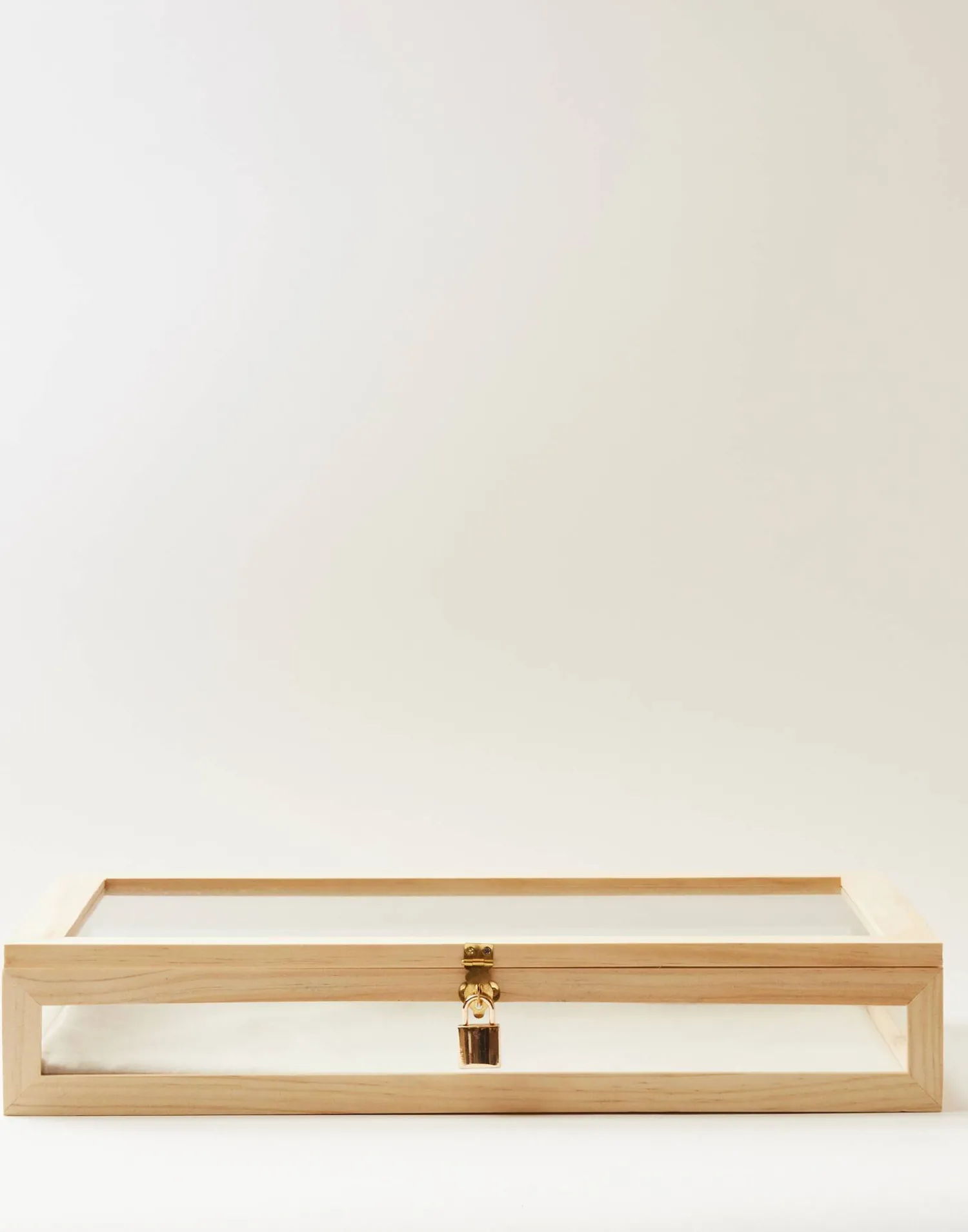 Natura Selection Vitrina Cristal Y Madera Grande New