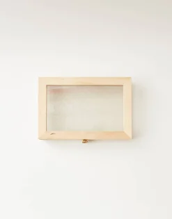 Natura Selection Vitrina Cristal Y Madera Pequeña 144133-NATURAL Hot