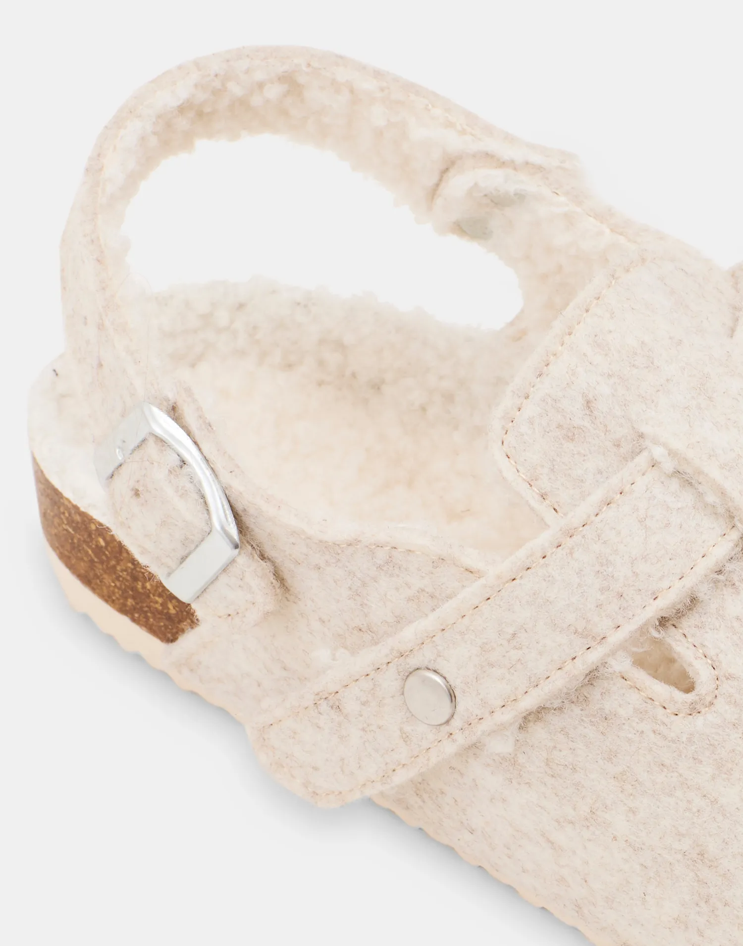 Natura Selection Zueco Fieltro Hebilla 147883-BEIGE New