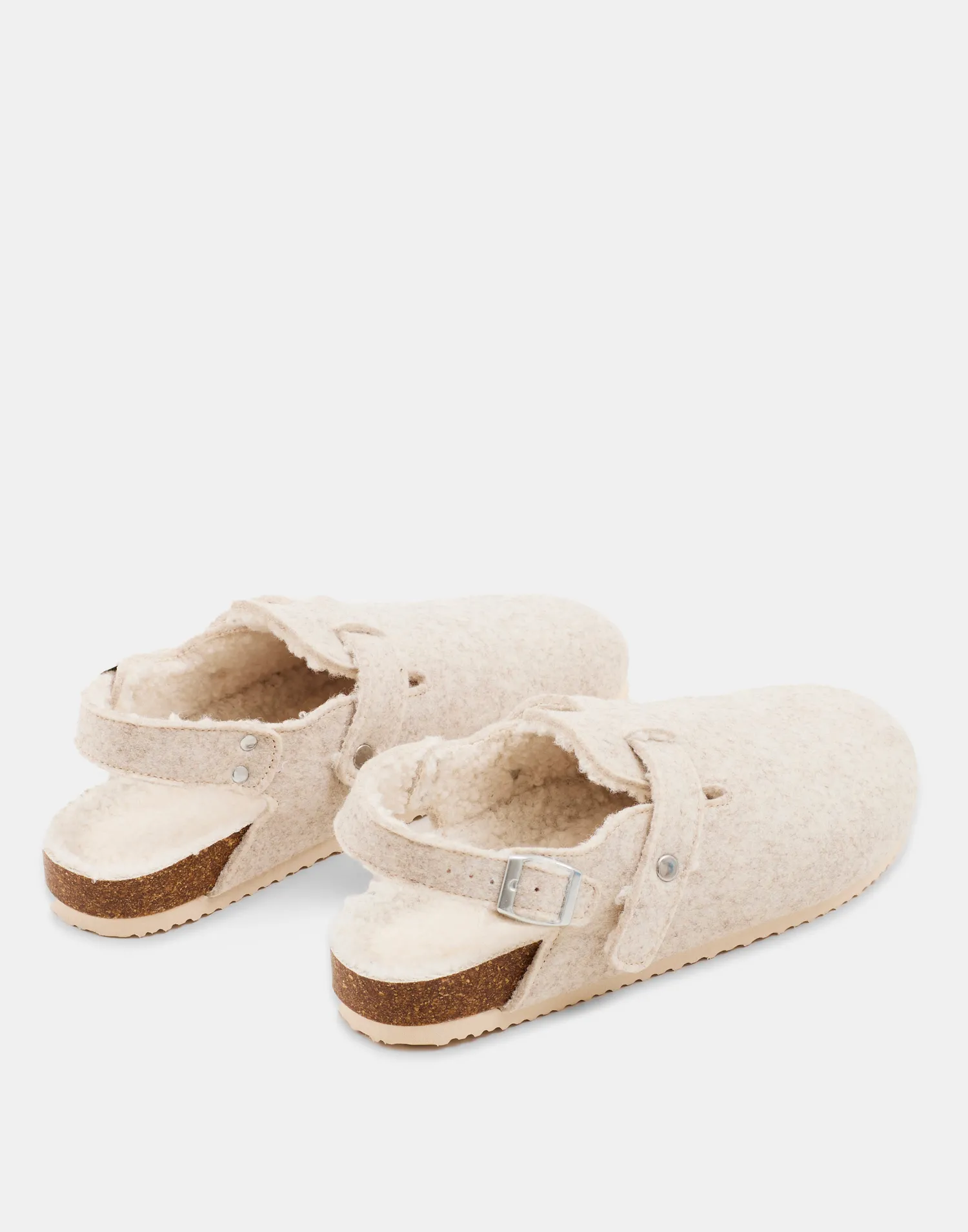 Natura Selection Zueco Fieltro Hebilla 147883-BEIGE New